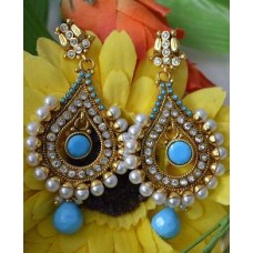 High Ended Designer Earrings in Antique Gold base